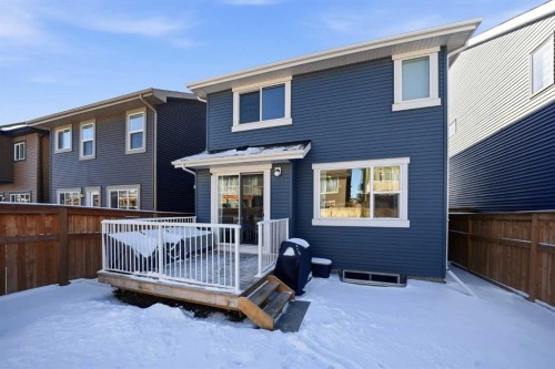 320 Sundown View, Cochrane, AB - Outdoor With Deck Patio Veranda With Exterior