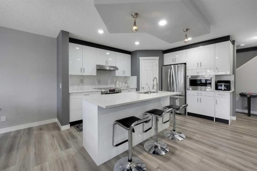 14 Marthas Close Ne, Calgary, AB - Indoor Photo Showing Kitchen With Upgraded Kitchen