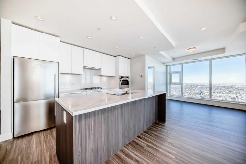 1104-530 3 Street Se, Calgary, AB - Indoor Photo Showing Kitchen With Stainless Steel Kitchen With Upgraded Kitchen