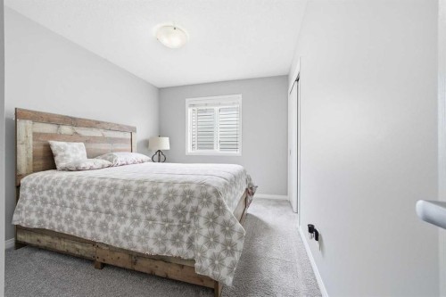 134 Windrow Link Sw, Airdrie, AB - Indoor Photo Showing Bedroom