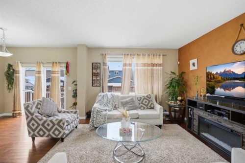 119 Skyview Point Crescent Ne, Calgary, AB - Indoor Photo Showing Living Room