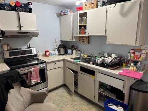 371 Falshire Drive Ne, Calgary, AB - Indoor Photo Showing Kitchen With Double Sink