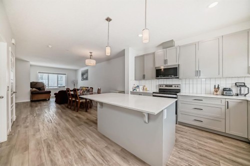 339 Wolf Creek Way Se, Calgary, AB - Indoor Photo Showing Kitchen With Upgraded Kitchen