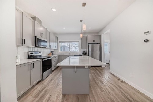 339 Wolf Creek Way Se, Calgary, AB - Indoor Photo Showing Kitchen With Stainless Steel Kitchen With Upgraded Kitchen