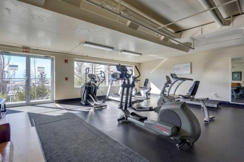 14-133 Rockyledge View Nw, Calgary, AB - Indoor Photo Showing Gym Room
