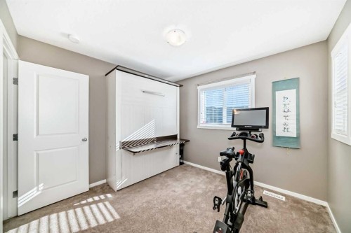 236 Sundown Road, Cochrane, AB - Indoor Photo Showing Gym Room