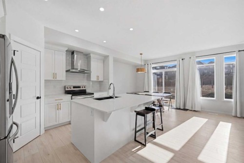 191 Herron Rise Ne, Calgary, AB - Indoor Photo Showing Kitchen With Upgraded Kitchen