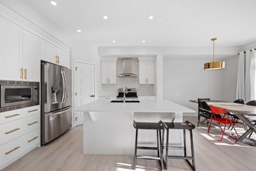 191 Herron Rise Ne, Calgary, AB - Indoor Photo Showing Kitchen With Upgraded Kitchen