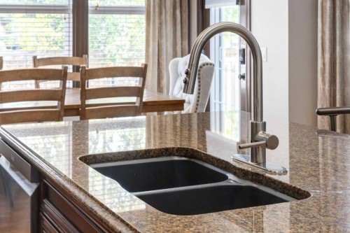 12 Mahogany Heath Se, Calgary, AB - Indoor Photo Showing Kitchen With Double Sink