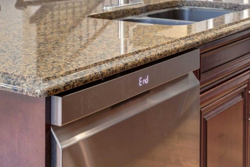 12 Mahogany Heath Se, Calgary, AB - Indoor Photo Showing Kitchen With Double Sink