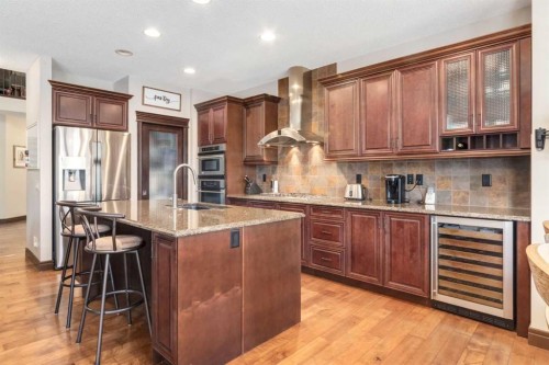12 Mahogany Heath Se, Calgary, AB - Indoor Photo Showing Kitchen With Upgraded Kitchen