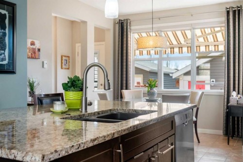 6 Chaparral Valley Square Se, Calgary, AB - Indoor Photo Showing Kitchen With Double Sink