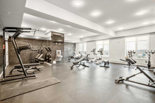 507-3932 University Avenue Nw, Calgary, AB - Indoor Photo Showing Gym Room