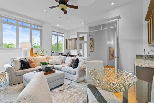 108 Posthill Drive Sw, Calgary, AB - Indoor Photo Showing Living Room