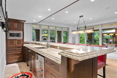 108 Posthill Drive Sw, Calgary, AB - Indoor Photo Showing Kitchen With Upgraded Kitchen