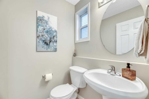 84 Evermeadow Manor Sw, Calgary, AB - Indoor Photo Showing Bathroom