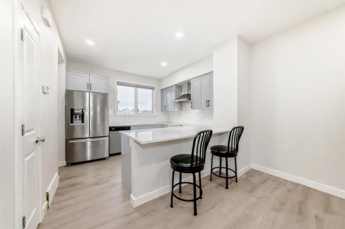 149 Lavender Manor Se, Calgary, AB - Indoor Photo Showing Kitchen With Upgraded Kitchen