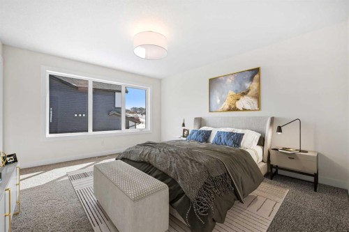 305 Precedence View, Cochrane, AB - Indoor Photo Showing Bedroom