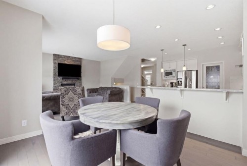 132 Sundown Way, Cochrane, AB - Indoor Photo Showing Dining Room