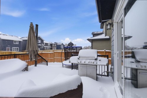 132 Sundown Way, Cochrane, AB - Outdoor With Deck Patio Veranda With Exterior