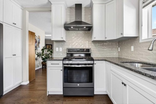 110 Citadel Crest Circle Nw, Calgary, AB - Indoor Photo Showing Kitchen With Double Sink