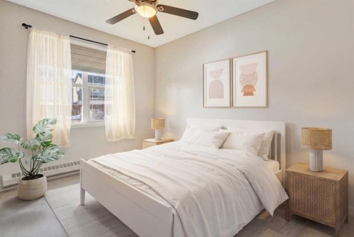 110-37 Prestwick Drive Se, Calgary, AB - Indoor Photo Showing Bedroom