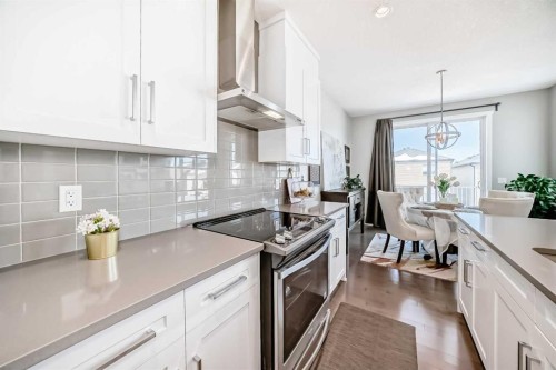 64 Nolancrest Manor Nw, Calgary, AB - Indoor Photo Showing Kitchen With Upgraded Kitchen