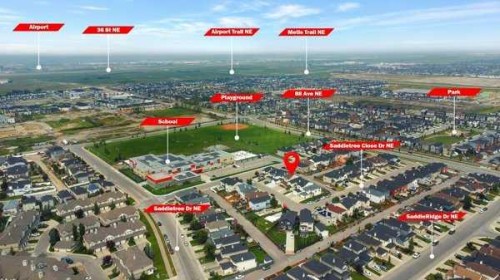 16 Saddletree Close Ne, Calgary, AB - Outdoor With View