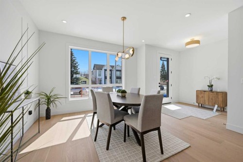 8140 47 Avenue Nw, Calgary, AB - Indoor Photo Showing Dining Room
