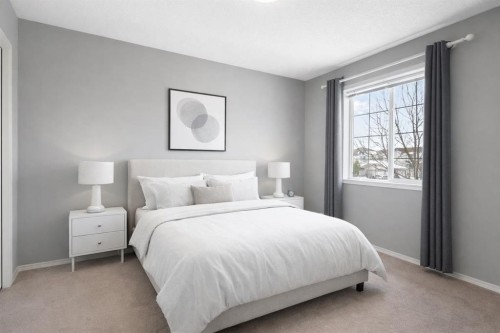 38 Bow Ridge Link Link, Cochrane, AB - Indoor Photo Showing Bedroom