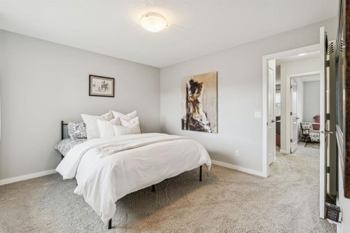 143 Fireside Drive, Cochrane, AB - Indoor Photo Showing Bedroom