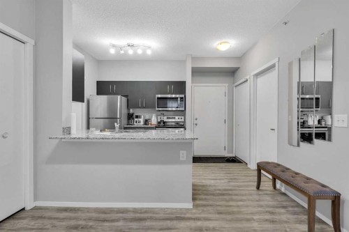 1613-4641 128 Avenue Ne, Calgary, AB - Indoor Photo Showing Kitchen With Upgraded Kitchen