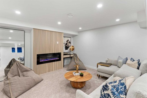 1731 111 Avenue Sw, Calgary, AB - Indoor With Fireplace