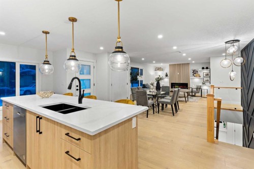 1731 111 Avenue Sw, Calgary, AB - Indoor Photo Showing Kitchen With Double Sink