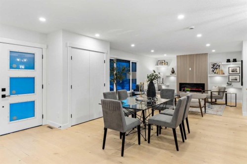 1731 111 Avenue Sw, Calgary, AB - Indoor Photo Showing Dining Room