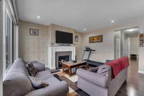 28 Saddlelake Common Ne, Calgary, AB - Indoor With Fireplace