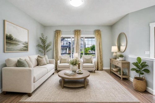 5 Red Embers Row Ne, Calgary, AB - Indoor Photo Showing Living Room