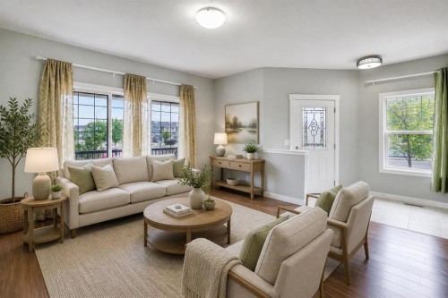 5 Red Embers Row Ne, Calgary, AB - Indoor Photo Showing Living Room