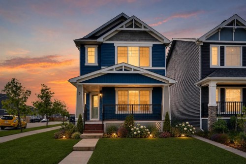 5 Red Embers Row Ne, Calgary, AB - Outdoor With Deck Patio Veranda With Facade