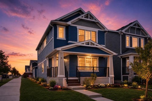 5 Red Embers Row Ne, Calgary, AB - Outdoor With Deck Patio Veranda With Facade