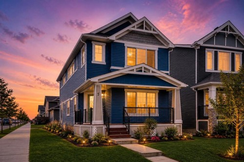 5 Red Embers Row Ne, Calgary, AB - Outdoor With Deck Patio Veranda With Facade