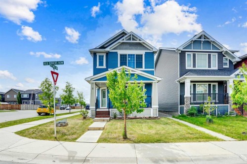 5 Red Embers Row Ne, Calgary, AB - Outdoor With Deck Patio Veranda With Facade