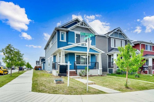 5 Red Embers Row Ne, Calgary, AB - Outdoor With Deck Patio Veranda With Facade