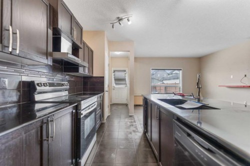 49 Skyview Ranch Boulevard Ne, Calgary, AB - Indoor Photo Showing Kitchen With Upgraded Kitchen