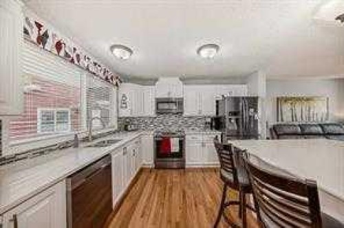 420 Whitehorn Place Ne, Calgary, AB - Indoor Photo Showing Kitchen With Upgraded Kitchen