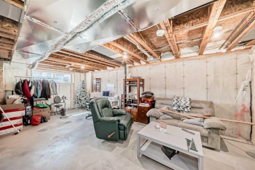 1016 Lanark Boulevard Se, Airdrie, AB - Indoor Photo Showing Basement