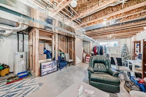 1016 Lanark Boulevard Se, Airdrie, AB - Indoor Photo Showing Basement