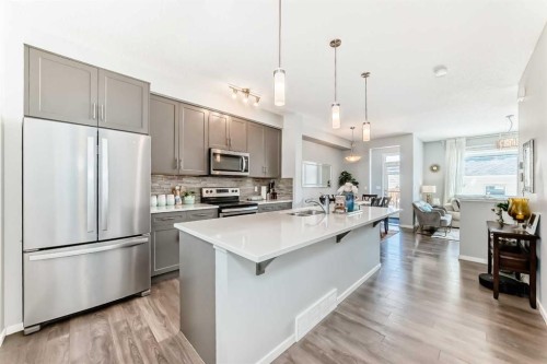 462 Walgrove Way Se, Calgary, AB - Indoor Photo Showing Kitchen With Stainless Steel Kitchen With Upgraded Kitchen