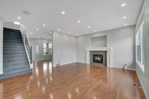 116 West Creek Glen, Chestermere, AB - Indoor With Fireplace