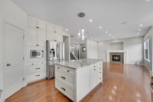 116 West Creek Glen, Chestermere, AB - Indoor Photo Showing Kitchen With Upgraded Kitchen